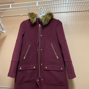 J.Crew Chateau Cloth Parka Size 8
